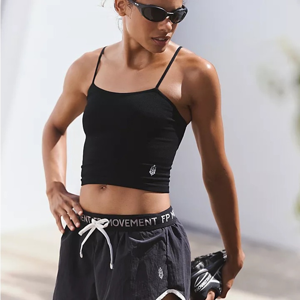 FP Movement black combo Now Or Never Run Shorts